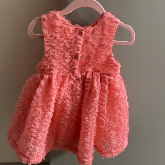 MUST GO!!! Cat & Jack Baby Girls Peach Dress Size 18M - Picture 3 of 4